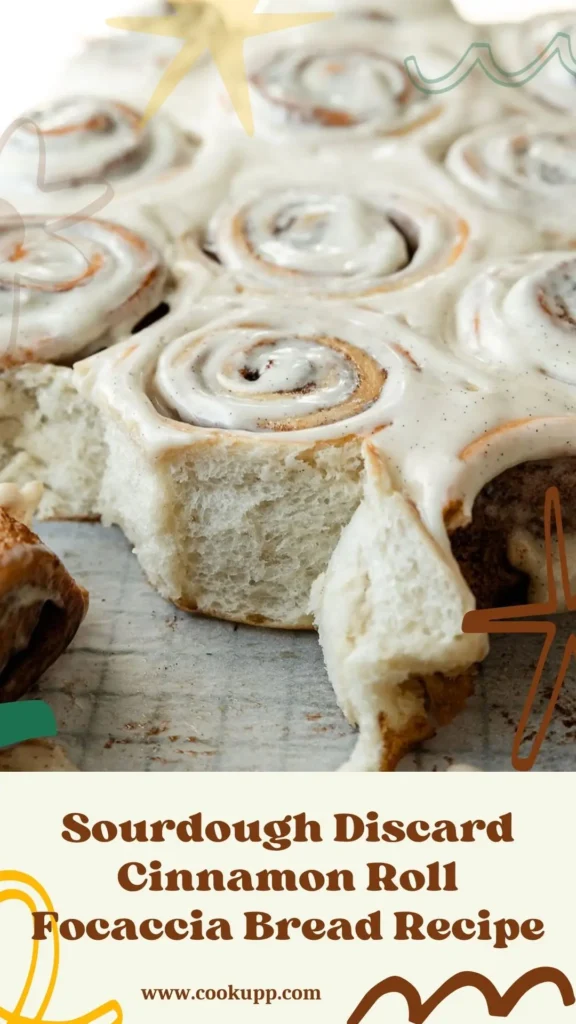 Copycat Sourdough Discard Cinnamon Roll Focaccia Bread Recipe