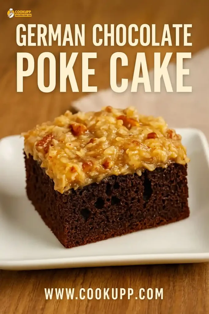 Easy German Chocolate Poke Cake Recipe