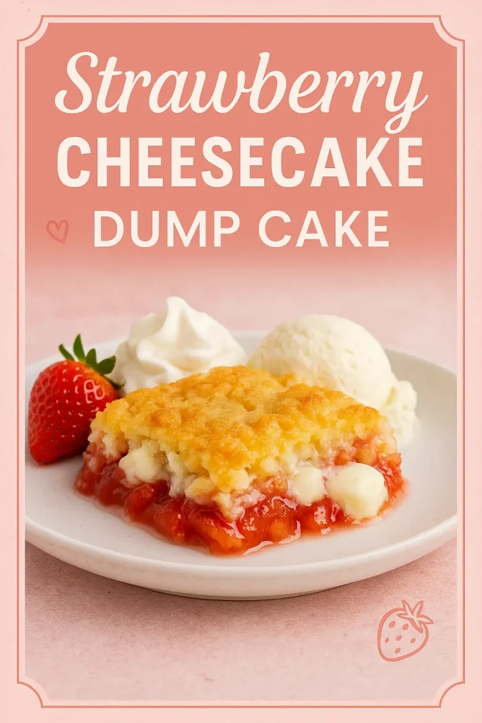 Easy Strawberry Cheesecake Dump Cake Recipe