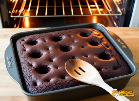 Step 1 German Chocolate Poke Cake Recipe
