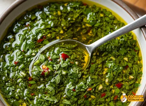 Step 4 Chimichurri Pizza Sauce Recipe