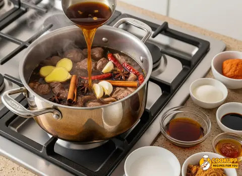Step 4 Coconut Red Curry Drip Beef Recipe