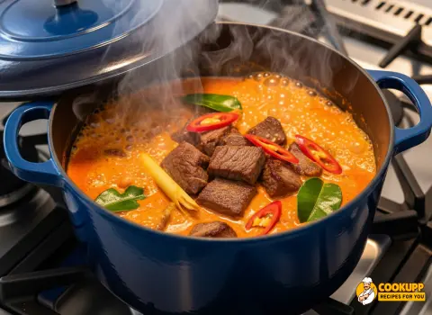 Step 5 Coconut Red Curry Drip Beef Recipe