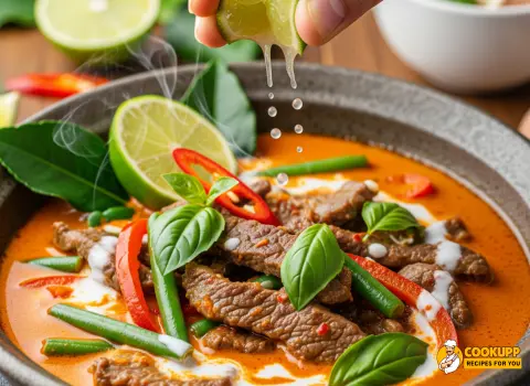 Step 6 Coconut Red Curry Drip Beef Recipe