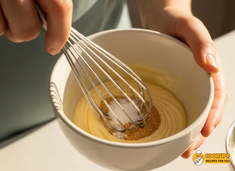 Whisk mixing Bartaco cucumber salad dressing ingredients until combined