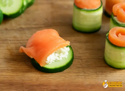 Step 3 Chatelaine Smoked Salmon Roll on Cucumber Recipe