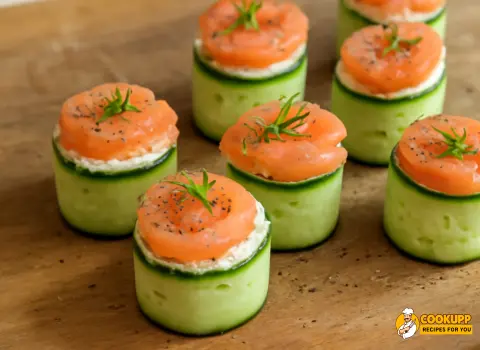 Step 4 Chatelaine Smoked Salmon Roll on Cucumber Recipe