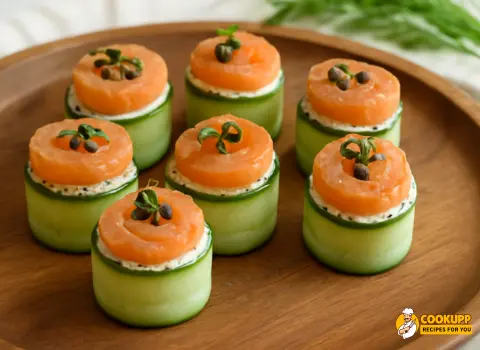 Step 5 Chatelaine Smoked Salmon Roll on Cucumber Recipe