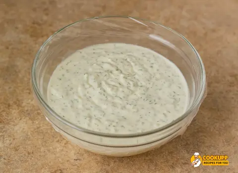 Refrigerating Texas Roadhouse Tartar Sauce in a glass bowl