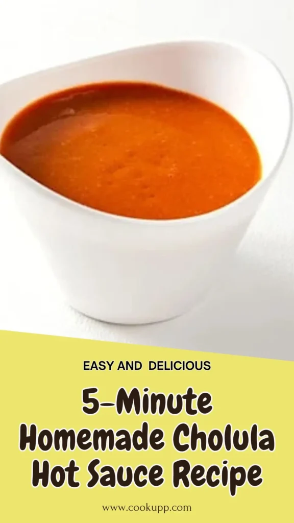 5-Minute Homemade Cholula Hot Sauce