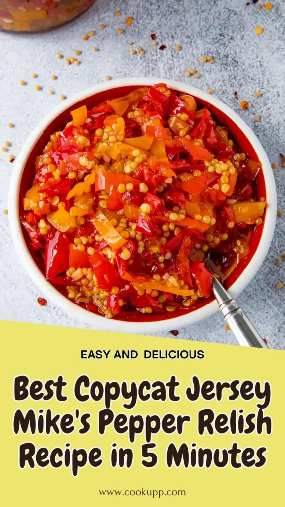 Best Copycat Jersey Mike's Pepper Relish Recipe in 5 Minutes