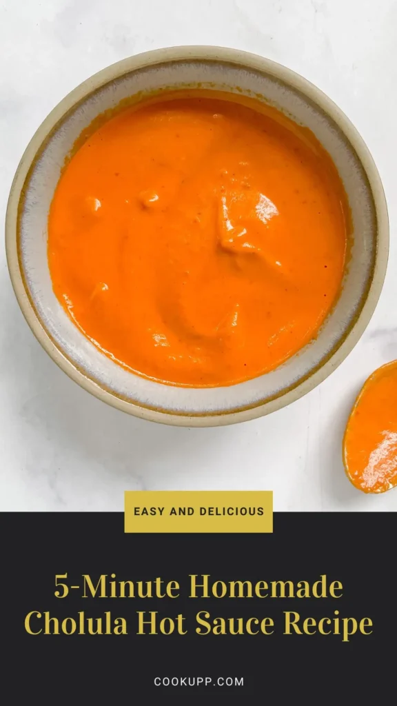 Copycat 5-Minute Homemade Cholula Hot Sauce Recipe
