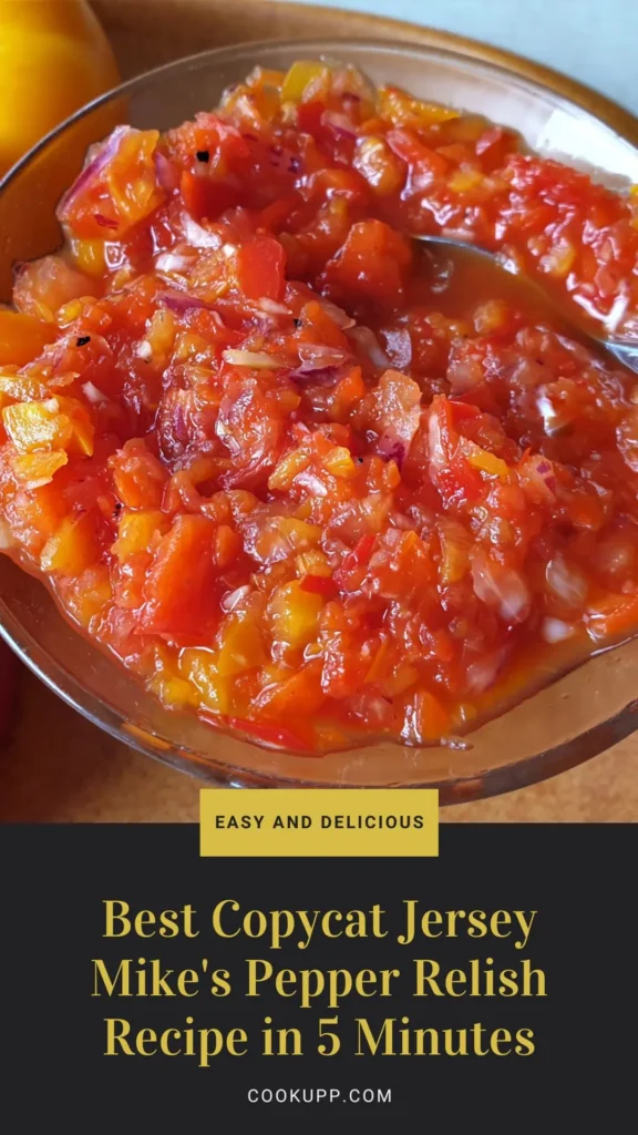 Copycat Best Copycat Jersey Mike's Pepper Relish Recipe in 5 Minutes