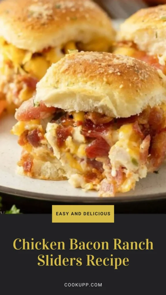 Homemade Chicken Bacon Ranch Sliders Recipe