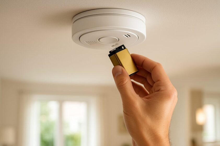 fire smoke detector battery